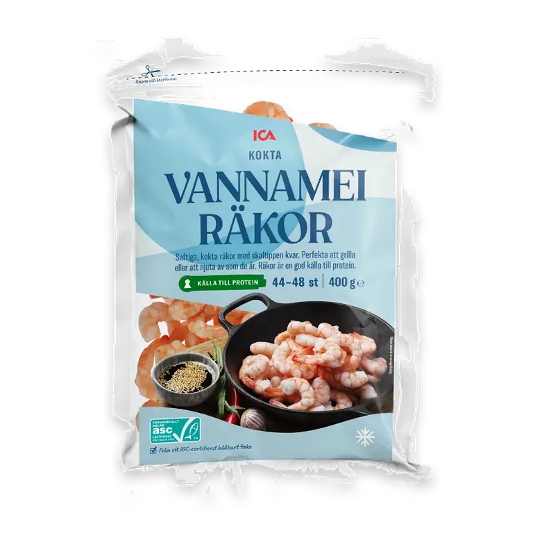 Vannameiräkor kokta 400g