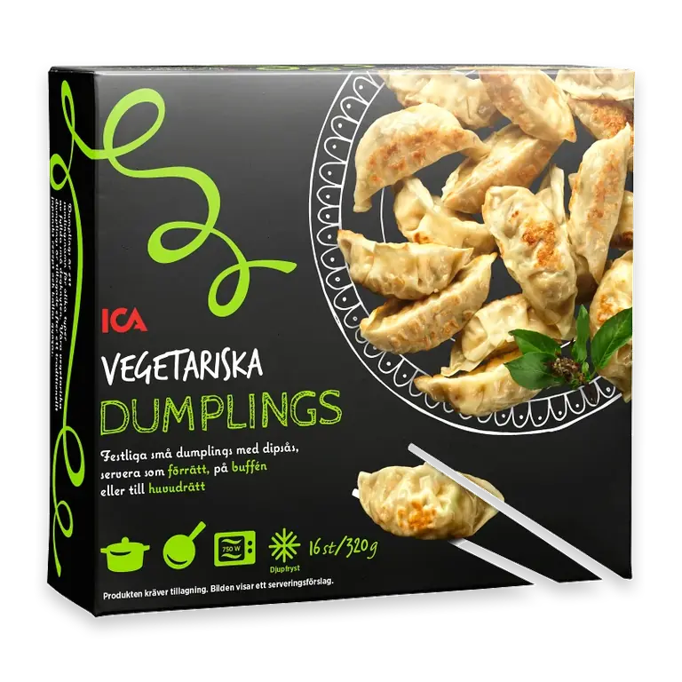 Vegetariska dumplings Fryst 320g