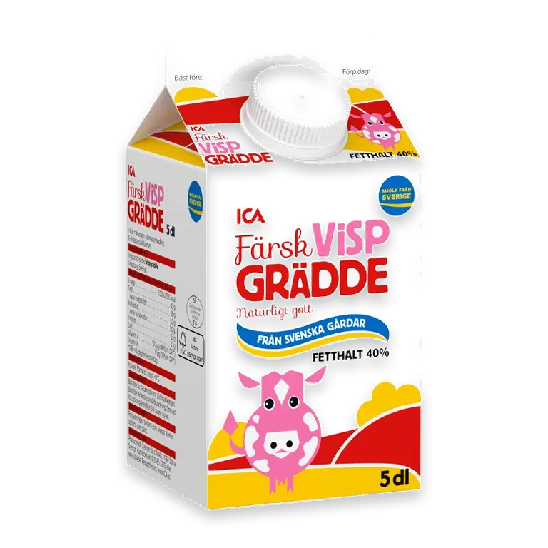Vispgrädde Färsk 40% 5dl