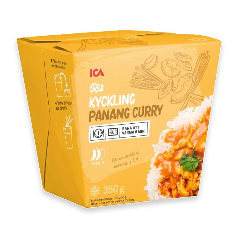 Wok Kyckling panang curry Fryst 350g