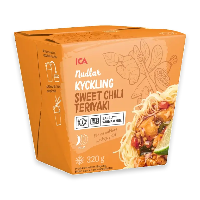 Wok Kyckling sweet chili teriyaki Fryst 320g