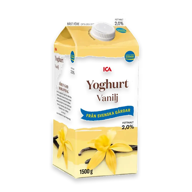 Yoghurt Vanilj Mild 2% 1500g