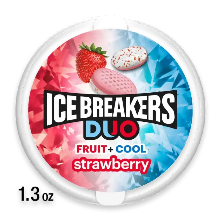 Duo Fruit Plus Cool Strawberry Sugar Free Mints Tin