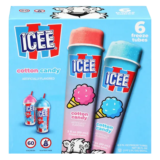Llamacorn Pink/Blue Flavor Freeze Tubes - 6 ct