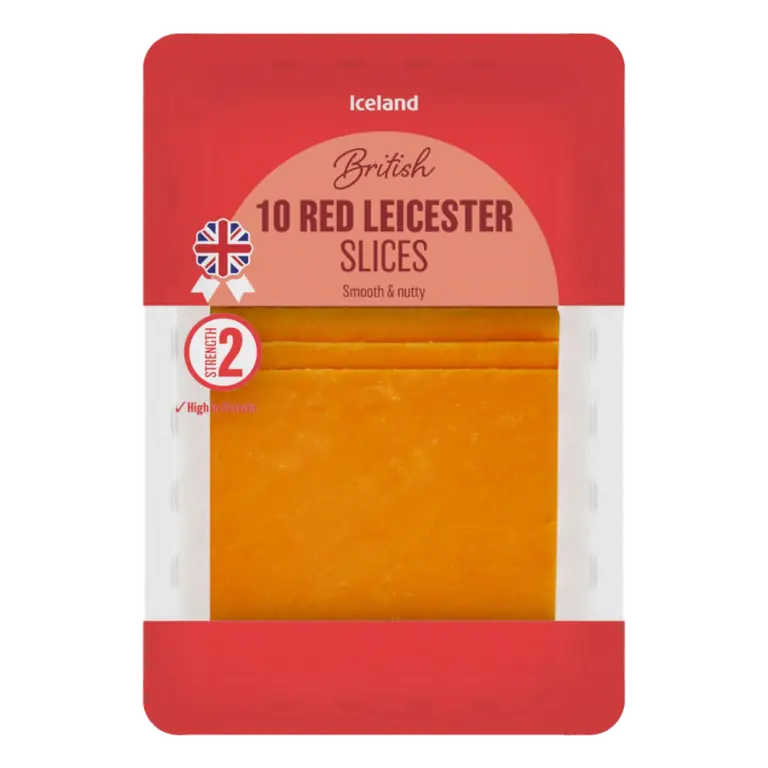 10 Red Leicester Slices 250g