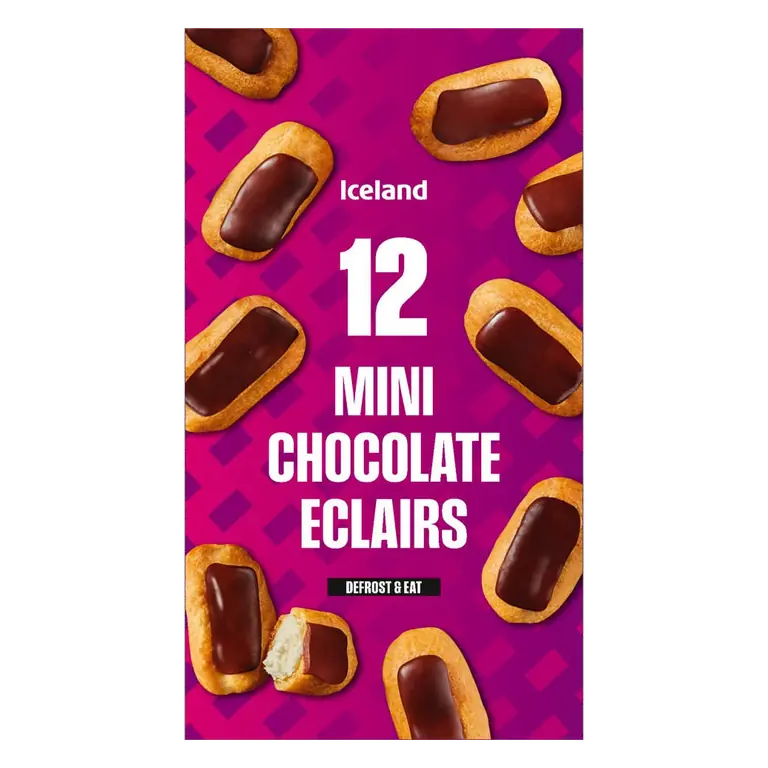 12 Mini Chocolate Eclairs 140g