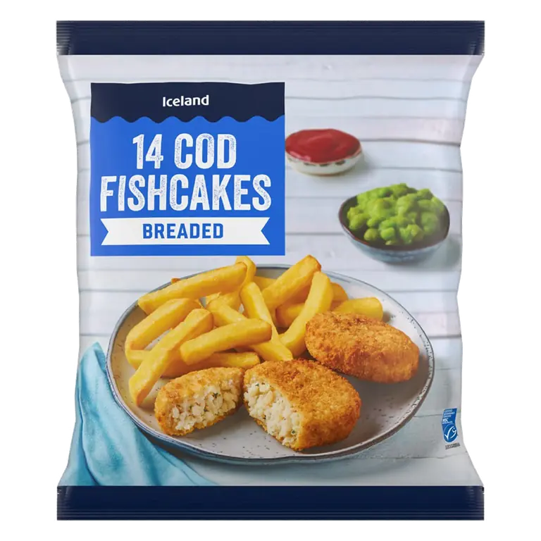 14 Breaded Cod Fishcakes 700g