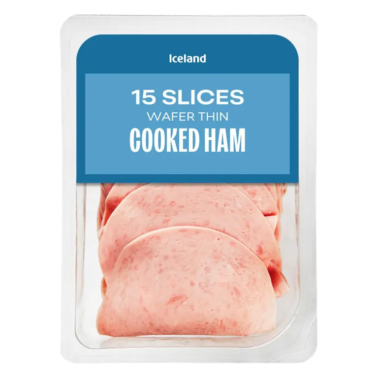 15 Slices (Approx.) Wafer Thin Cooked Ham 120g