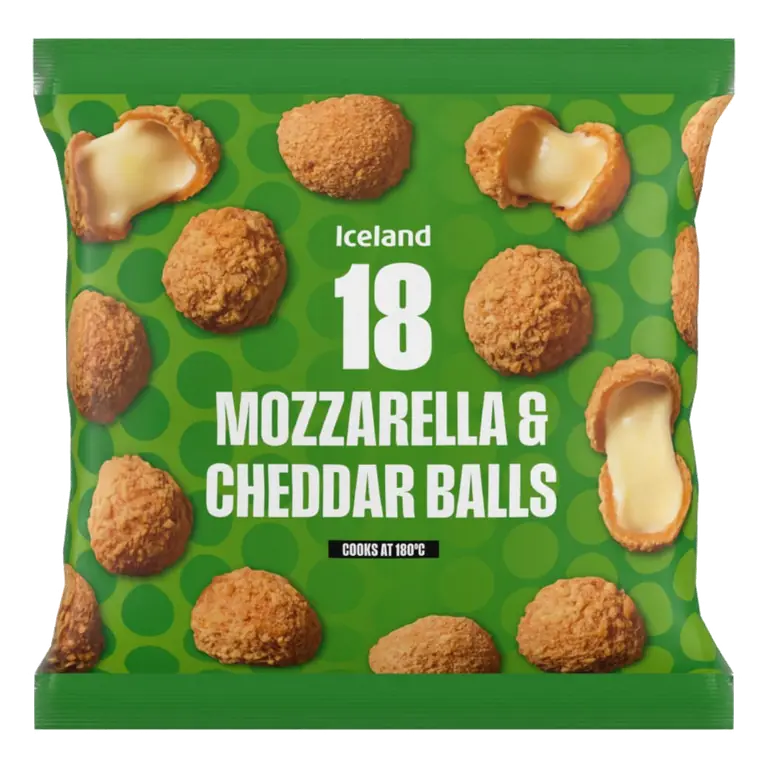 18 (Approx.) Mozzarella & Cheddar Balls 320g