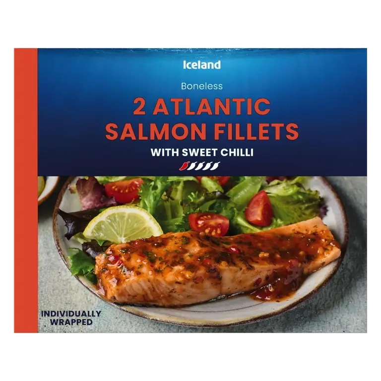 2 Atlantic Salmon Fillets with Sweet Chilli 240g