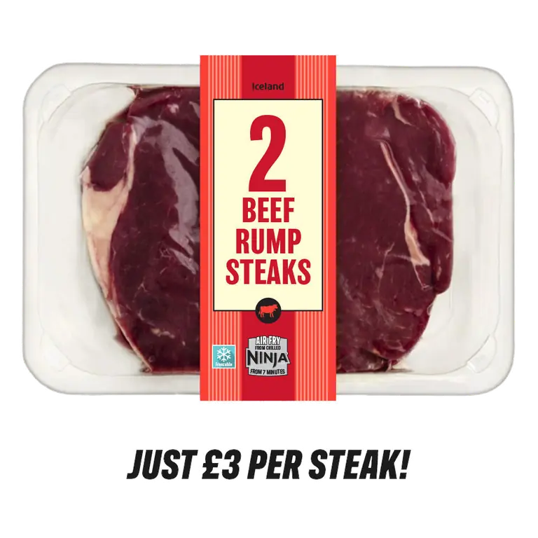 2 Beef Rump Steaks 400g