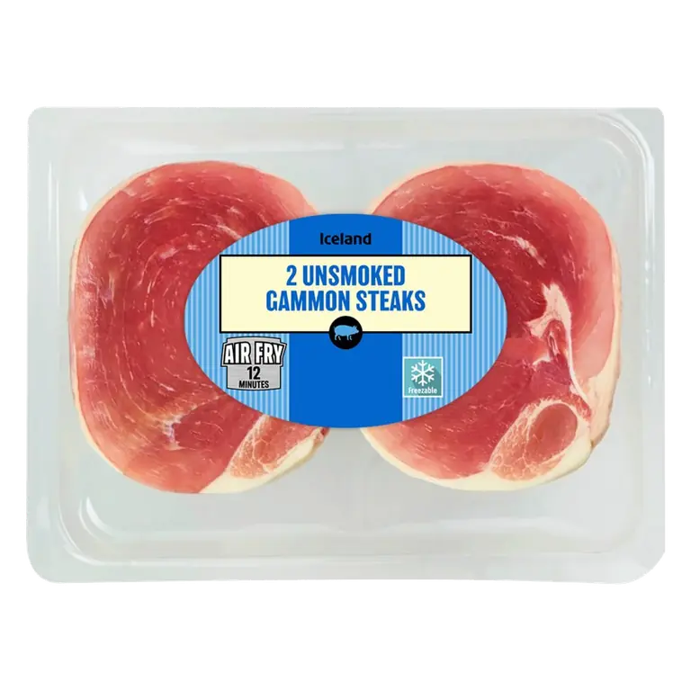2 Unsmoked Gammon Steaks 250g