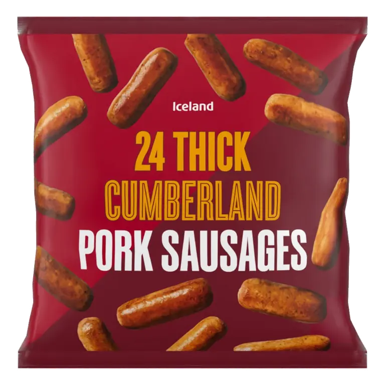 24 (approx.) Thick Cumberland Pork Sausages 1.2kg