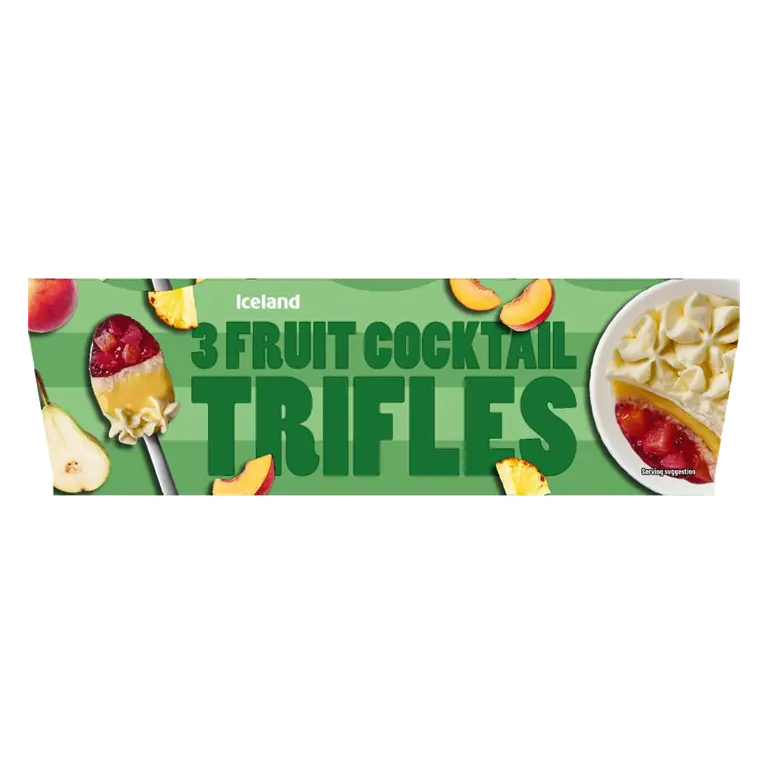 3 Fruit Cocktail Trifles 375g