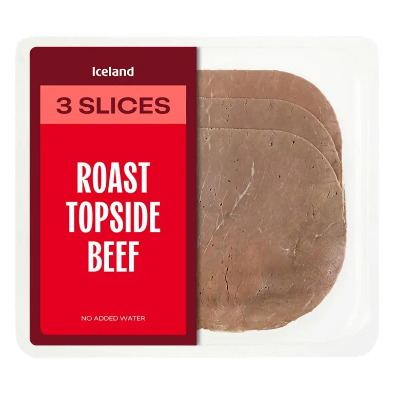 3 Slices (approx.) Roast Topside Beef 75g