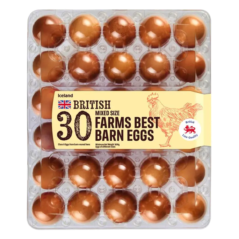 30 Mixed Size Barn Eggs
