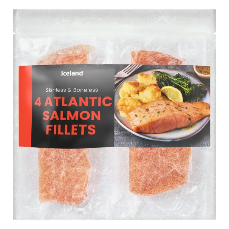 4 Atlantic Salmon Fillets 520g