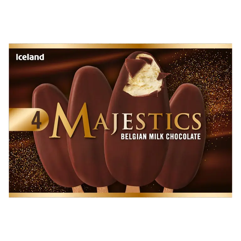 4 Belgian Milk Chocolate Majestics 334g