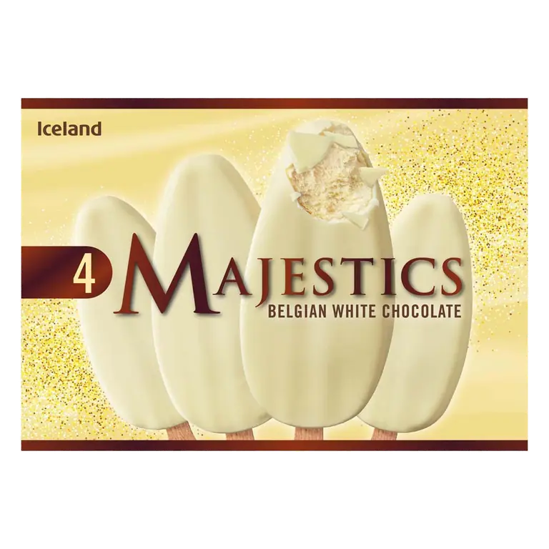 4 Belgian White Chocolate Majestics 480ml