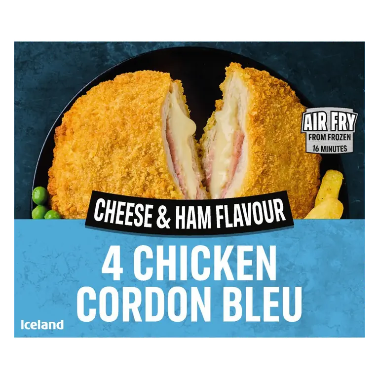 4 Cheese and Ham Flavour Chicken Cordon Bleu 500g