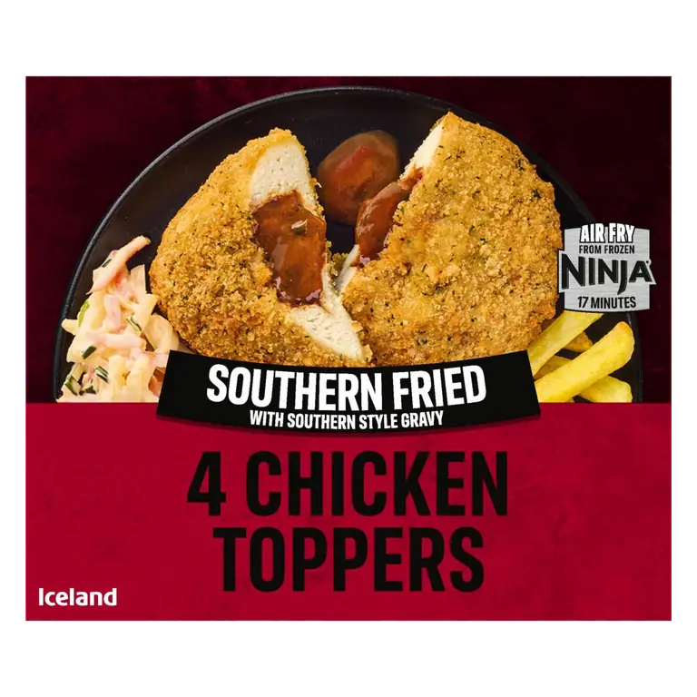 4 Chicken Toppers Southern Fried with Southern Style Gravy 400g