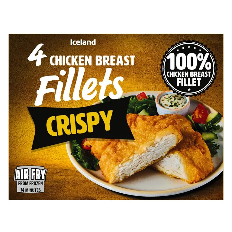 4 Crispy Chicken Breast Fillets 380g
