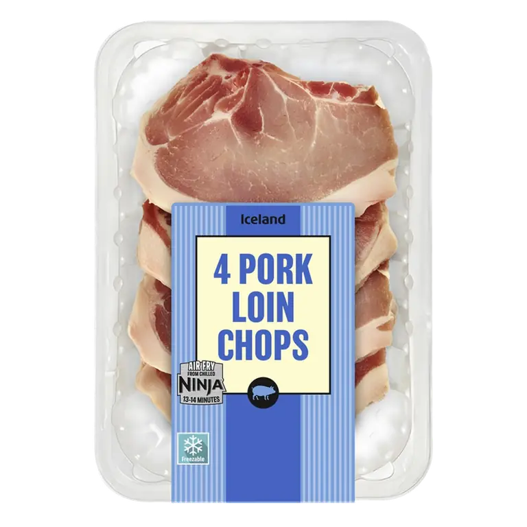4 Pork Loin Chops 450g