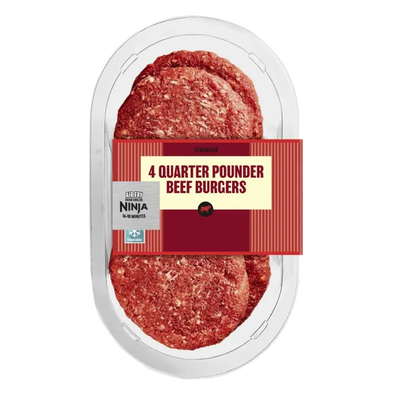 4 Quarter Pounder Beef Burgers