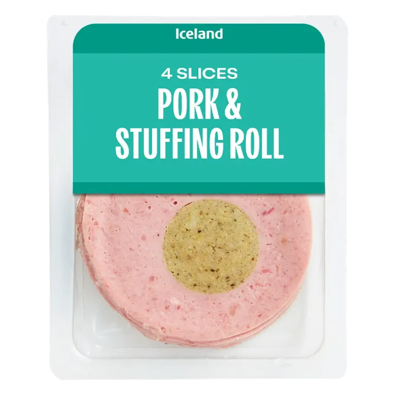 4 Slices (Approx.) Pork & Stuffing Roll 60g