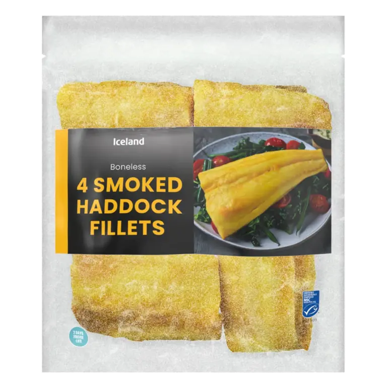 4 Smoked Haddock Fillets 500g