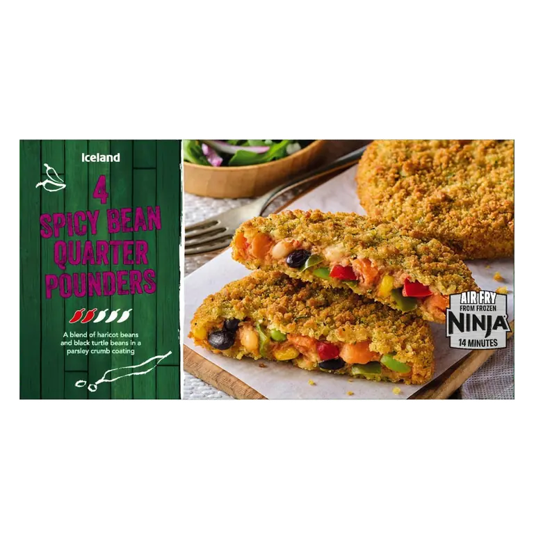 4 Spicy Bean Quarter Pounders 454g