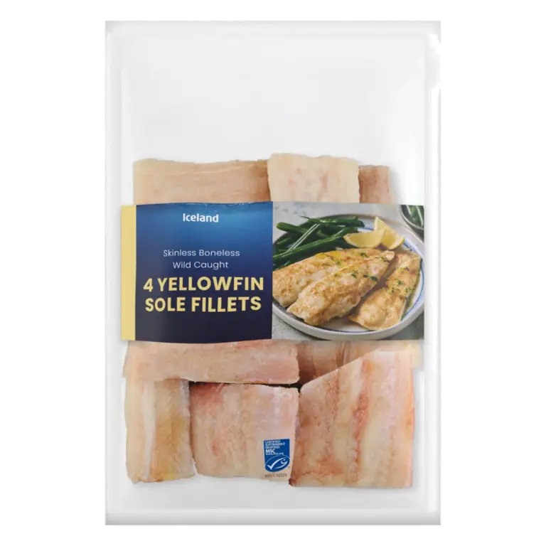 4 Yellowfin Sole Fillets 350g