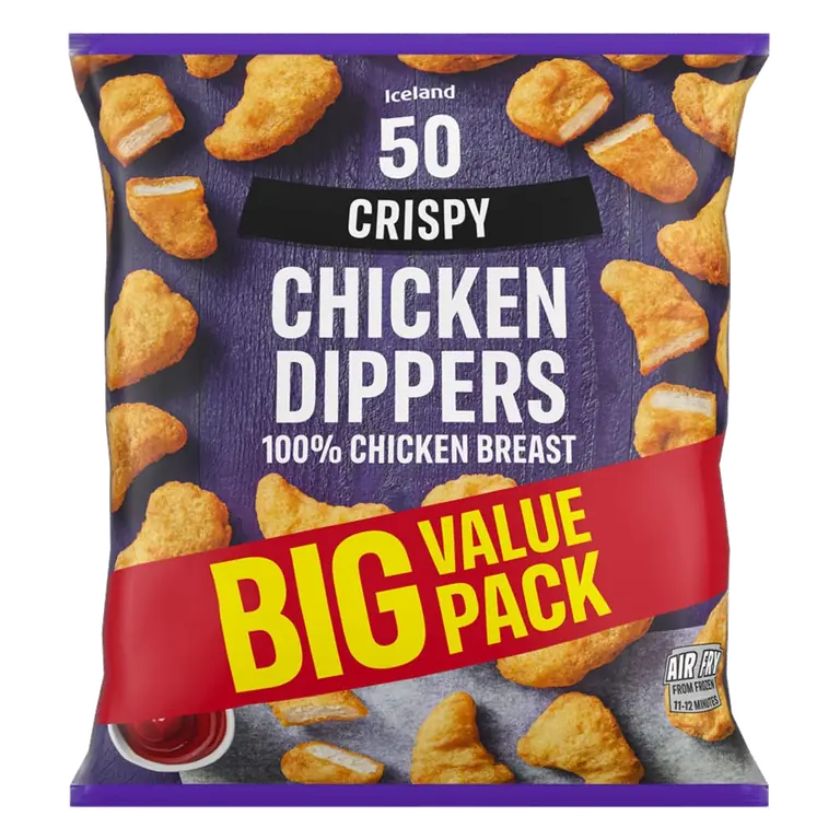 50 (approx.) Crispy Chicken Breast Dippers 900g