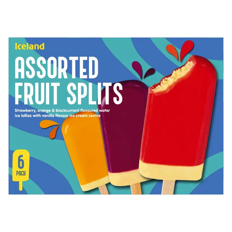 6 Assorted Fruit Splits 324g