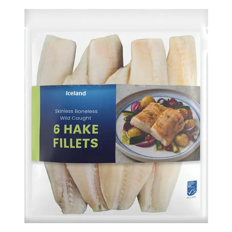 6 Hake Fillets 600g