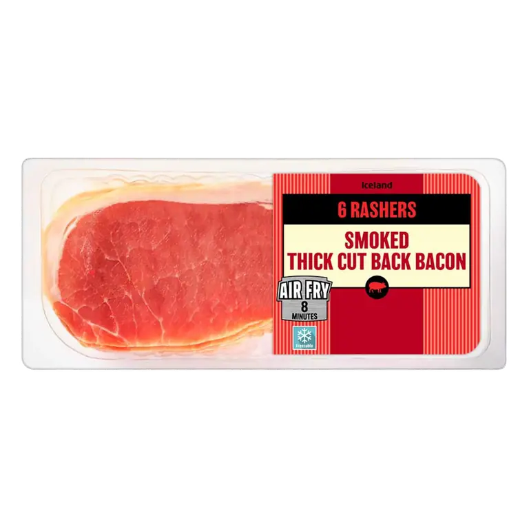 6 Rashers (Approx.) Smoked Thick Cut Back Bacon 300g