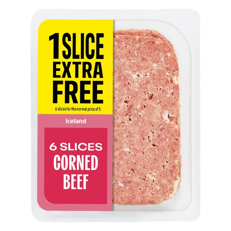 6 Slices (Approx.) Corned Beef (1 Slice Extra Free) 156g