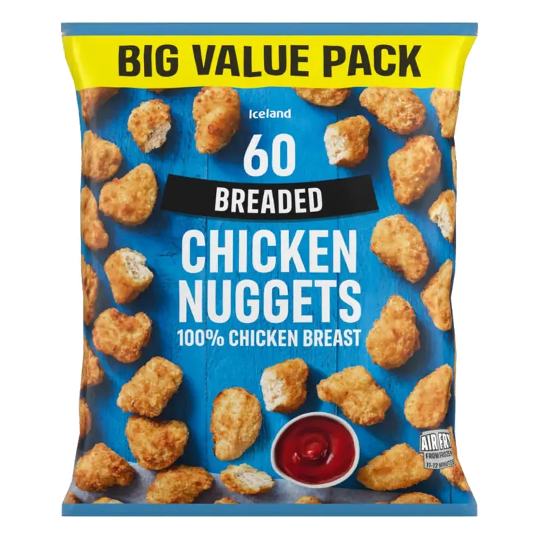 60 (approx.) Breaded Chicken Nuggets 840g