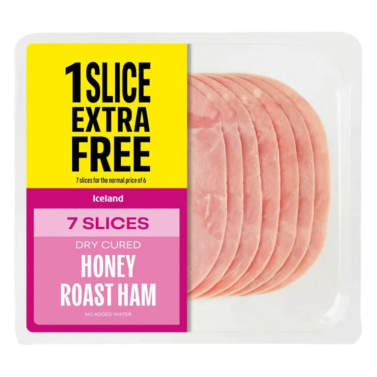7 Slices (approx.) Honey Roast Ham (Extra Slice Free)