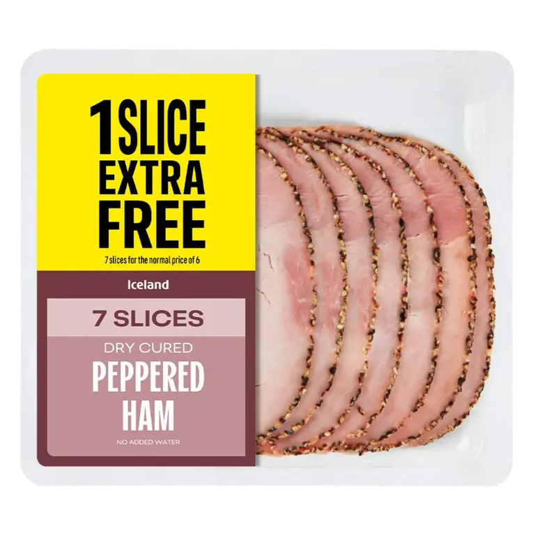 7 Slices (approx.) Peppered Ham (Extra Slice Free)