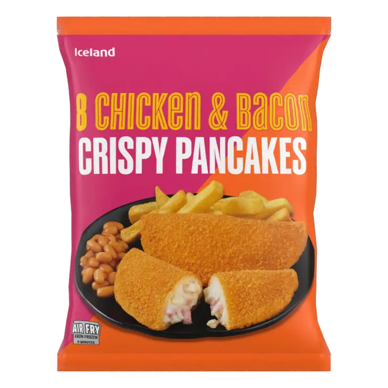 8 (Approx.) Chicken and Bacon Crispy Pancakes: 500g