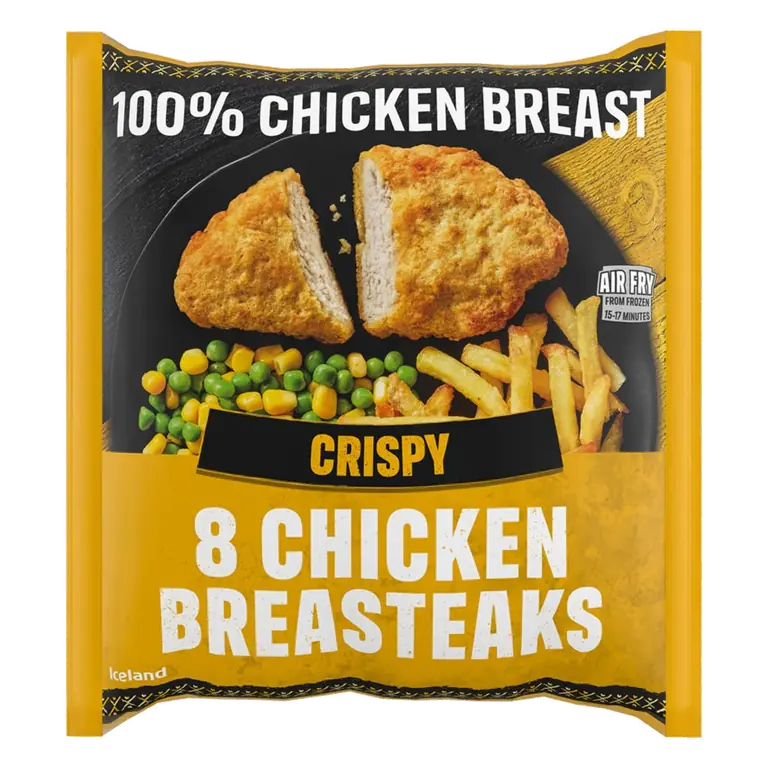 8 (approx.) Crispy Chicken Breasteaks 680g