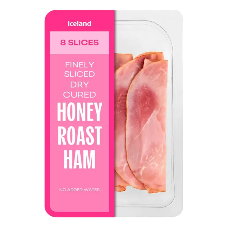 8 (Approx.) Finely Sliced Prime Cuts Honey Roast Ham 100g