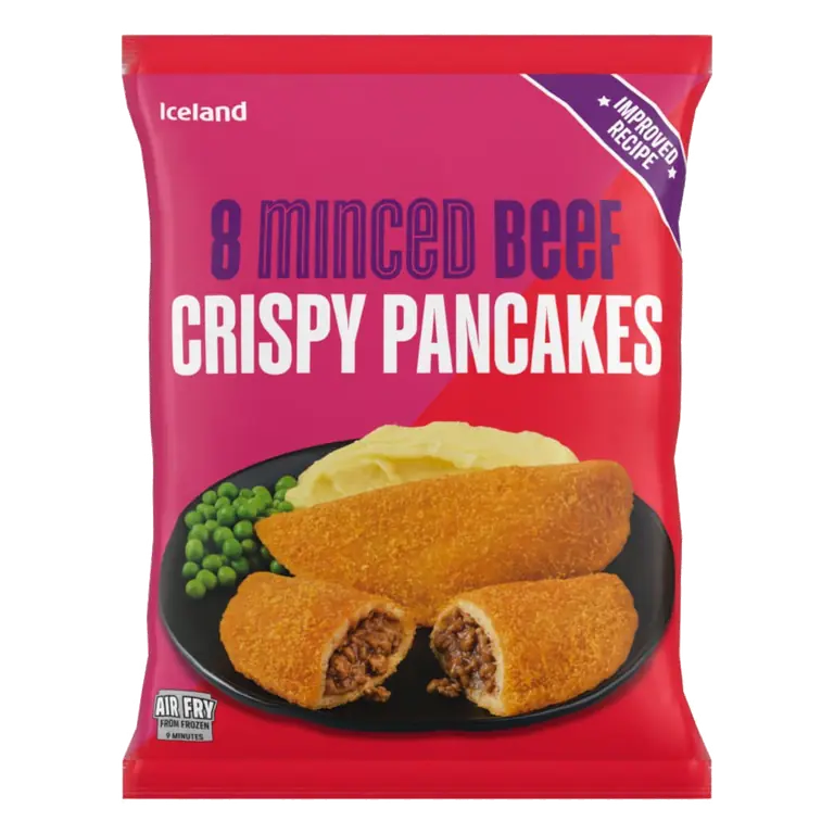 8 (Approx.) Minced Beef Crispy Pancakes 500g