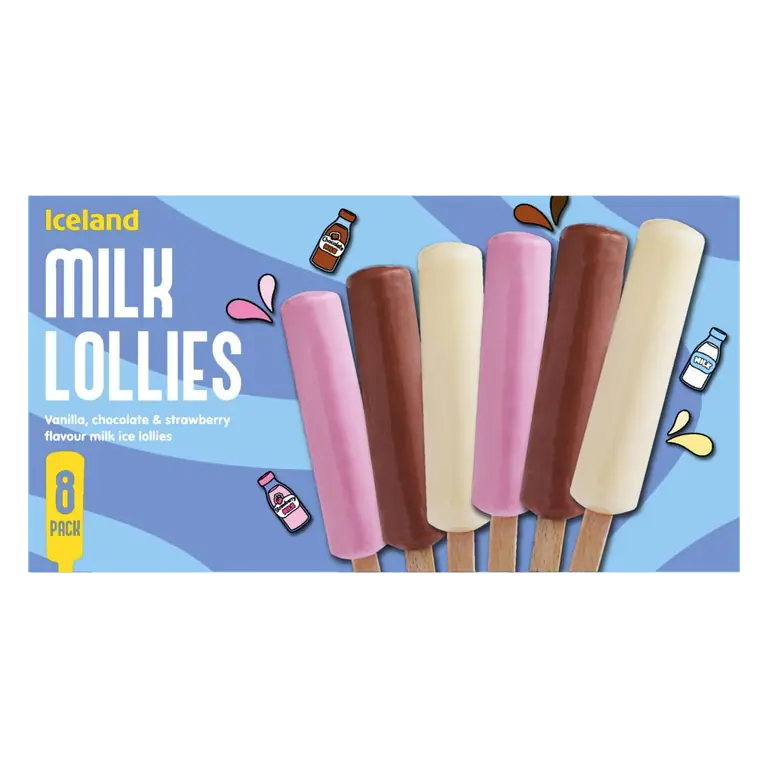 8 Milk Lollies