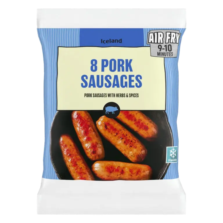 8 Pork Sausages 360g