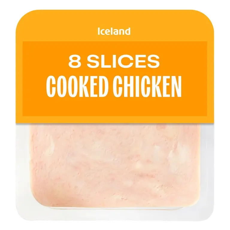 8 Slices (approx) Cooked Chicken 80g