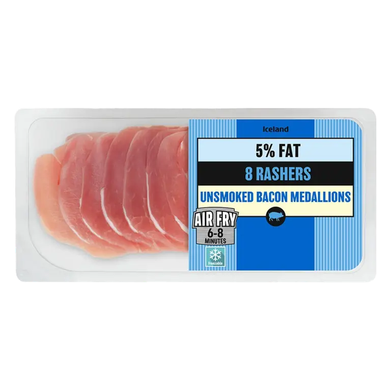 8 Unsmoked Bacon Medallions 200g
