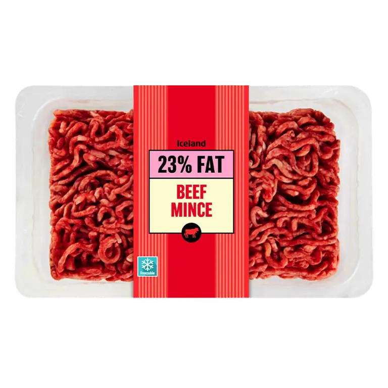Beef Mince 23% Fat 450g
