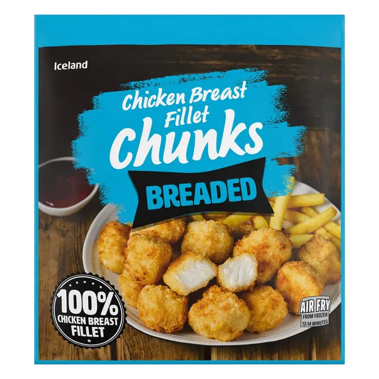 Breaded Chicken Breast Fillet Chunks 475g